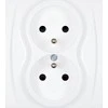 Karlik Elektrotechnik LGP-2zp LOGO Lizdas double su/u balta LGP-2zp
