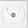 Karlik Elektrotechnik LGTV-1 LOGO Lizdas antena TV vienvietis balta LGTV-1