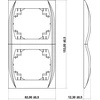 Karlik Elektrotechnik 7LRV-2 LOGO Vertikalus rėmas dvipusis metalinis 7LRV-2