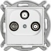 Karlik MINI Antenos lizdas 2 SAT + TV išėjimai balti MGSN