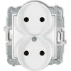Karlik Elektrotechnik Karlik MINI Dvigubas lizdas b/u baltas MGPR-2