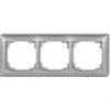 Karlik Elektrotechnik 7DRSO-3 DECO Universalus trigubas rėmas iš DECO Soft sidabrinė metalic 7DRSO-3
