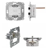 Karlik Elektrotechnik 12-12-IRSO-4 ICON Universalus keturgubas apvalus rėmas - stiklo efektas (rėmas: juodas dugnas: juodas) 12-12-IRSO-4