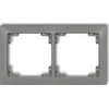 Karlik Elektrotechnik 27DRSO-2 DECO Universalus dvigubas rėmas pagamintas iš DECO Soft matt 27DRSO-2 plastiko