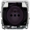 Karlik Elektrotechnik GPB-1zdp TREND Aptaškams atsparus lizdas su/su dūmų sklende balta GPB-1zdp