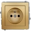 Karlik DECO Vienvietis lizdas be 2P+Z aukso 29DGP-1z