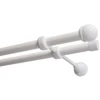 Karpol Dvigubas karnizas fi 19 MM baltas 480 CM su Max Kowalski galvute