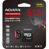 Atminties kortelė MEMORY Micro SDXC 512GB W/AD./AUSDX512GUI3V30SHA2-RA1 ADATA