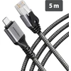 AXAGON ADE-CM50 USB-C 5Gbps - Gigabit Ethernet adapter with integrated CAT6 RJ-45 network cable (5 m), Asix AX88179B