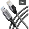 AXAGON ADE-AM50 USB-A 5 Gbps – Gigabit Ethernet adapteris su integruotu CAT6 RJ-45 tinklo kabeliu (5 m), Asix AX88179B