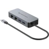 Karta jungiama į tinklą Conceptronic CONCEPTRONIC Adapteris USB-C->2xGbE+2xUSB-A3.2 5Gbs 0.30m gr
