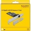 DeLOCK PCI Express x1 Karte auf 1 x 2,5 Gigabit LAN, LAN-Adapteris