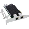 Karta jungiama į tinklą InLine ® Dual Gigabit karta jungiama į tinklą 2x RJ45 1 Gb/s PCIe x4 PoE+