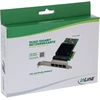 Karta jungiama į tinklą InLine ® Quad Gigabit karta jungiama į tinklą 4x RJ45 1 Gb/s PCIe x4