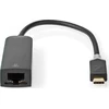 Karta jungiama į tinklą Nedis USB-C - RJ-45 0.2 m Juodas (CCBW64952AT02)