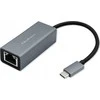 Qoltec USB-C į RJ45 eterneto adapteris | 1000 Mbps | aliuminio korpusas