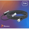 Karta jungiama į tinklą Reagle Przejściówka USB 3.2 Ethernet adapter Karta jungiama į tinklą LAN RJ45 2,5Gb/s 5M REAGLE