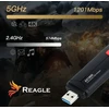 Karta jungiama į tinklą Reagle WiFi 6 AX 1800Mbps 2,4GHz 5GHz