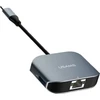 USAMS adapteris USB-C - USB 3.0 + RJ45 prievadas Ethernet pilkas/pilkas TCSJ14601 (US-SJ146)