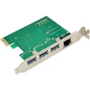 Karta jungiama į tinklą Zenwire InLine® Karta Combo Gigabit sieć und USB 3.2 Gen.1, 1x RJ45, 3x USB-A
