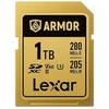 Atminties kortelė Lexar 1TB SDXC ARMOR Gold UHS-II U3, Stainless Steel, IP68 (280/210 MB/s)