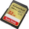 SanDisk Extreme PLUS 32 GB SDHC atminties kortelė + 2 metai RescuePRO Deluxe iki 100 MB/s ir 60 MB/s skaitymo / rašymo greitis, UHS-I, 10 klasė, U3, V30, EAN: 619659189433