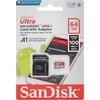 ATMINTIES KORTELĖ SD-MICRO-10/64-SAND Micro SD UHS-I, SDXC 64 GB SANDISK