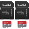 Atminties kortelė SanDisk Ultra Micro SDXC 64 GB + 64 GB 10 klasės UHS-I/U1 A1 kortelė (SDSQUAB-064G-GN6MT)