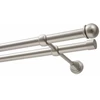 Karwel Dvigubas karnizas FI 19 MM chromas satinas 400 CM rutulys MAX KOWALSKI