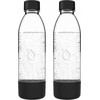 Dafi Buteliai saturatoriui PushAir 0,7 l x 2 juodi