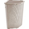 Krepšys skalbiniams Katex narożny Rattan 52l smėlio spalva