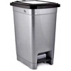 Šiukšliadėžė Katex Pojemnik su pedałem Slim 40 L 424x310x548 mm (010447)
