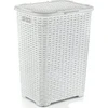 Krepšys skalbiniams Katex Krepšys na bieliznę RATTAN 45l-balta 400x316x550