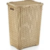 Krepšys skalbiniams Katex Krepšys na bieliznę RATTAN 45l-balta 400x316x550