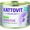 KATTOVIT Sensitive kalakutiena - šlapias kačių maistas - 185g