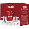 Bialetti - Spragtuko Moka Express 6tz + 2 puodelių rinkinys