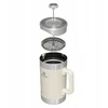 Stanley The Stay-Hot French Press 1.4L kavos termosas, blizgios kreminės spalvos