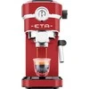 Kavos aparatas ETA | Espresso | ETA618190030 Storio | Slėgis 20 bar | Su pieno plakikliu | Semi-automatinis | 1350 W | Raudona