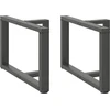 Kavos staliuko kojelės, T formos, 2 vnt., 70x25x(42-43)cm