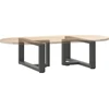 Kavos staliuko kojelės, T formos, 2 vnt., 70x25x(30-31)cm