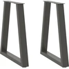 Kavos staliuko kojelės, V formos, 2 vnt., 60x(72-73)cm, plienas