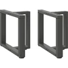 Kavos staliuko kojelės, T formos, 2 vnt., 50x25x(42-43)cm