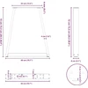 Kavos staliuko kojelės, V formos, 2 vnt., juoda, 50x(72-73)cm