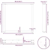 Valgomojo stalo kojos, 3 vnt., antracito spalvos, 90x(72-73) cm, plienas, U formos
