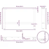 Kavos staliuko kojelės, antracito, 2 vnt., 70x(42-43)cm