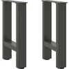 Kavos staliuko kojelės, antracito, 2 vnt., 38x(42-43)cm