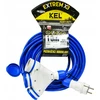 KEL Konstrukcinis ilgintuvas 3 lizdų be 10m /H07BQ-F 3x1.5/ IP54 pilka/mėlyna W-01181