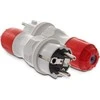 KEL Paprastas kištukas 16A 2P + Z 250V IP54 pilkas / raudonas WT-54 (W-98000)