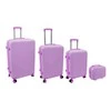 Kelioninis ORDINETT Suitcase set of 4 pieces 98L (48x29x75cm) + 60L (42x25x64cm) + 43L ( 36x23x56cm) + 15L (24x17x33cm) pink