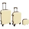 Kelioninis ORDINETT 3 dalių komoda 60L (42x25x64cm) + 43L (36x23x56cm) + 15L (24x17x33cm) balta
